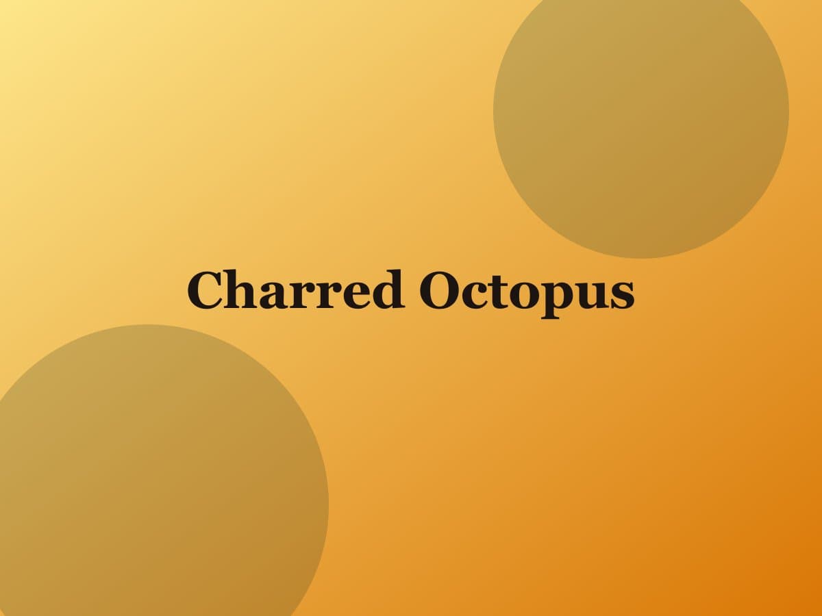 Charred Octopus — Salt & Olive dish photo