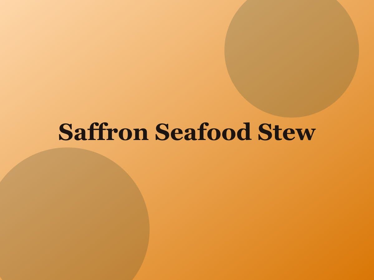 Saffron Seafood Stew — Salt & Olive dish photo