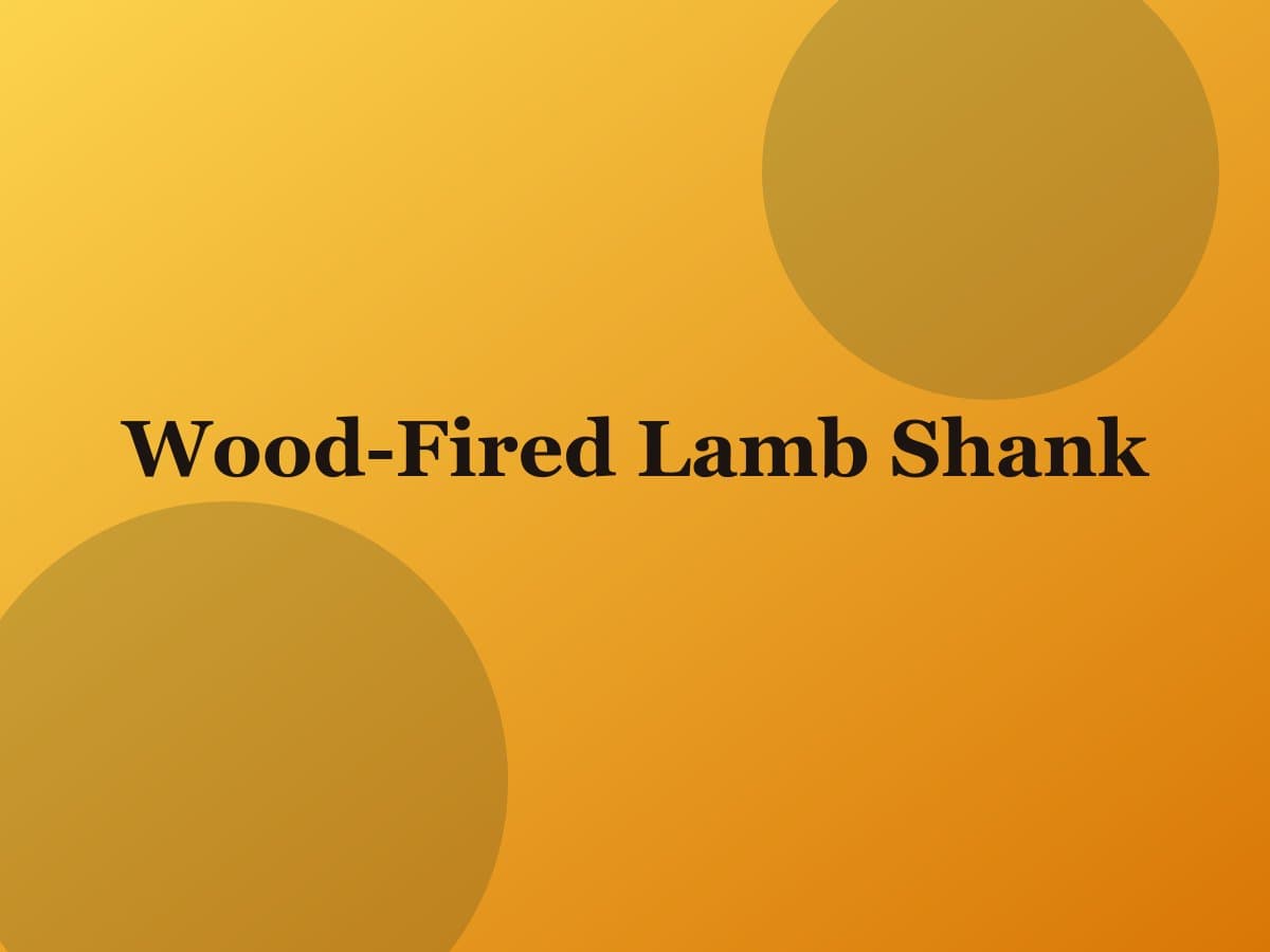 Wood-Fired Lamb Shank — Salt & Olive dish photo