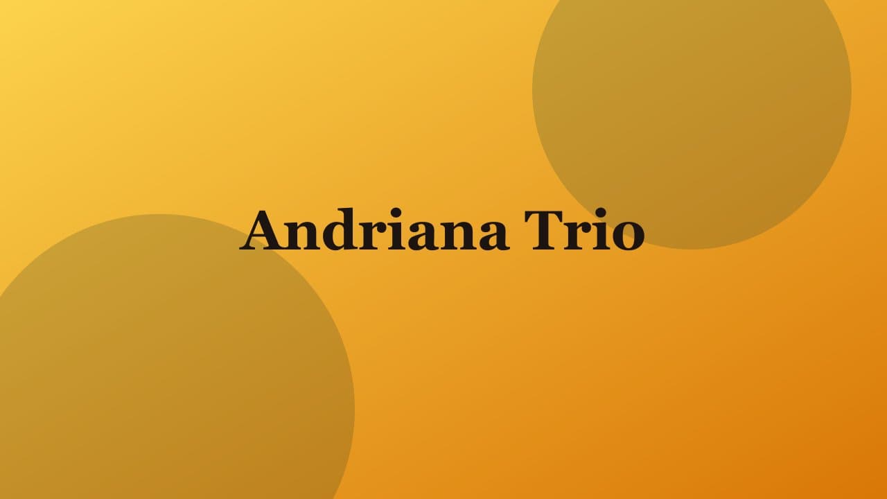 Andriana Trio — Salt & Olive event